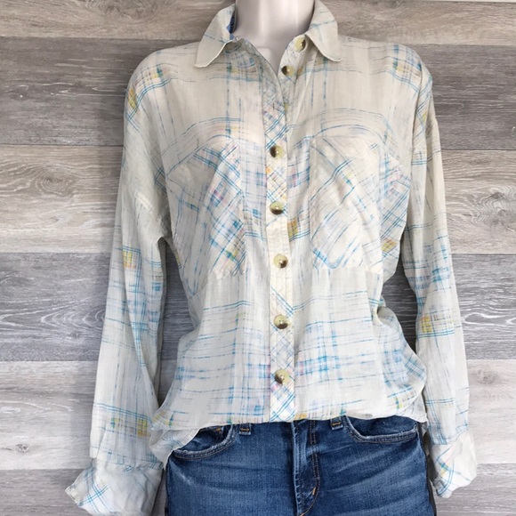 Free People Tops - Free People Shirt soft sheer cotton